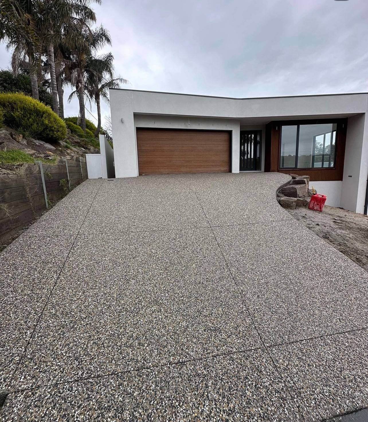 Exposed Aggregate Concrete Driveway El Paso
