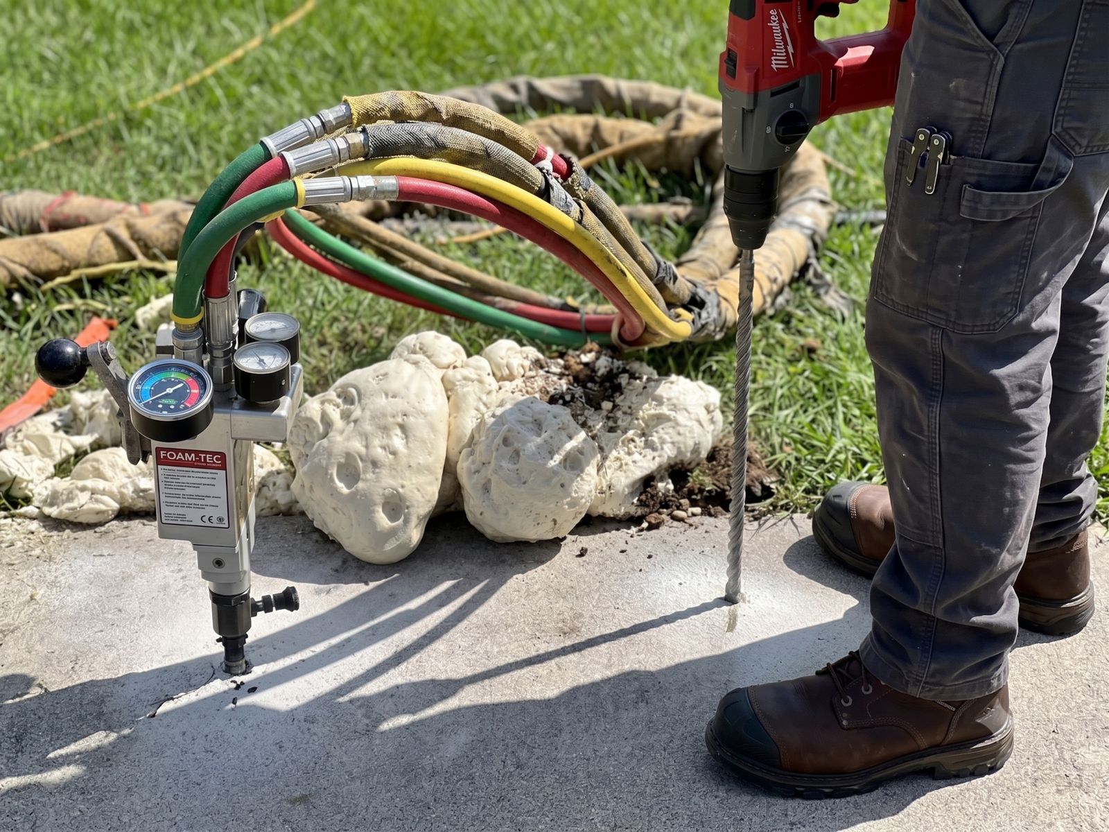 Concrete Leveling Mudjacking El Paso